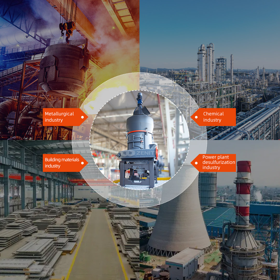 Close-up view of the grinding roller and ring assembly inside the MTW mill